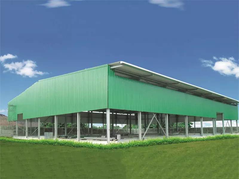 I-Eco-friendly Prefab Metal Warehouse Building